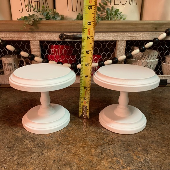 White Wood Risers / Stands - Picture 8 of 8